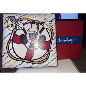Vintage Disney Cruise Mickey Celebrate B'Day Storage box in excellent condition.